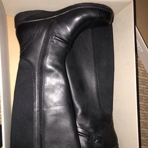 Clark’s Cheyn Whisk black leather High Shaft Boots